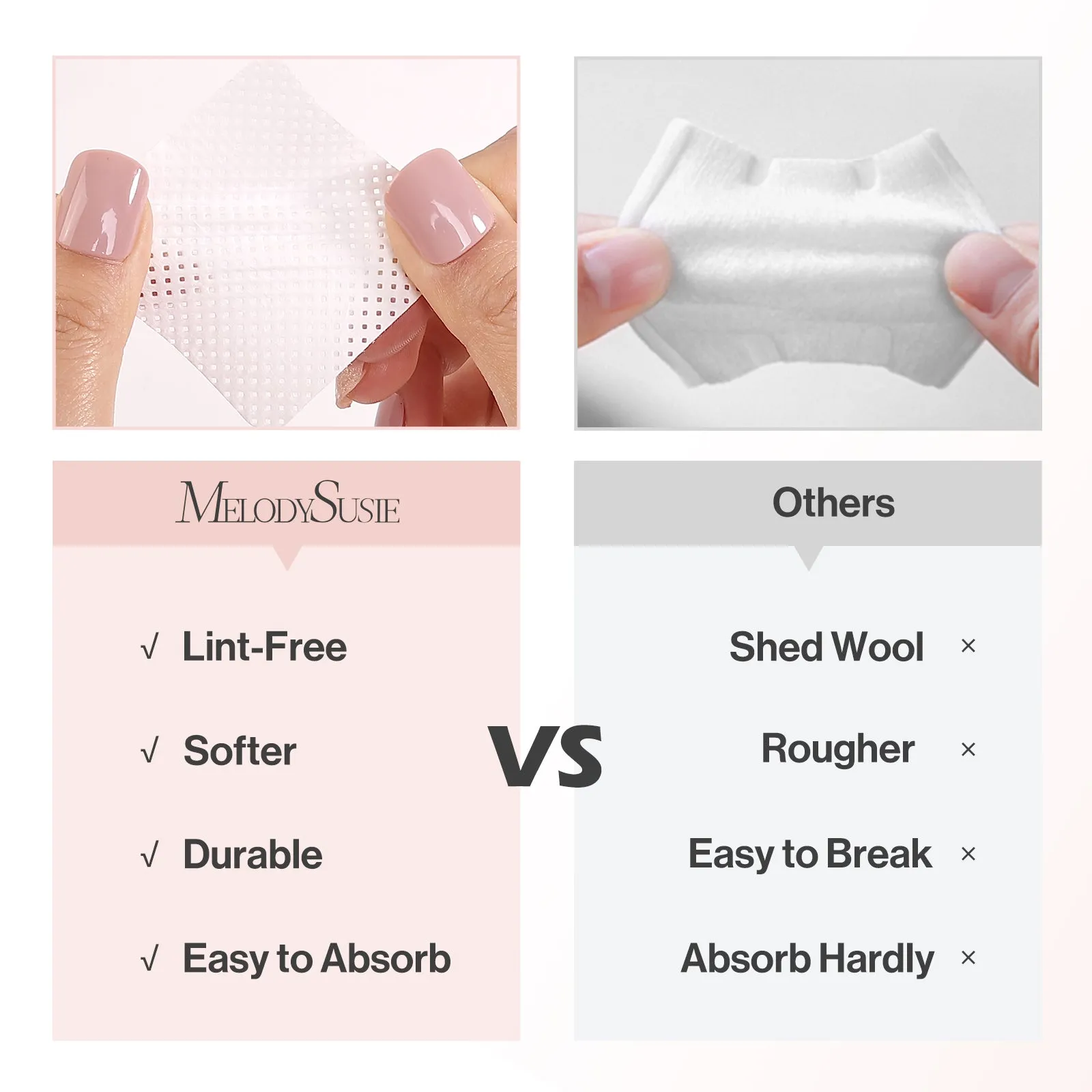 1050 Pcs Lint Free Nail Wipes
