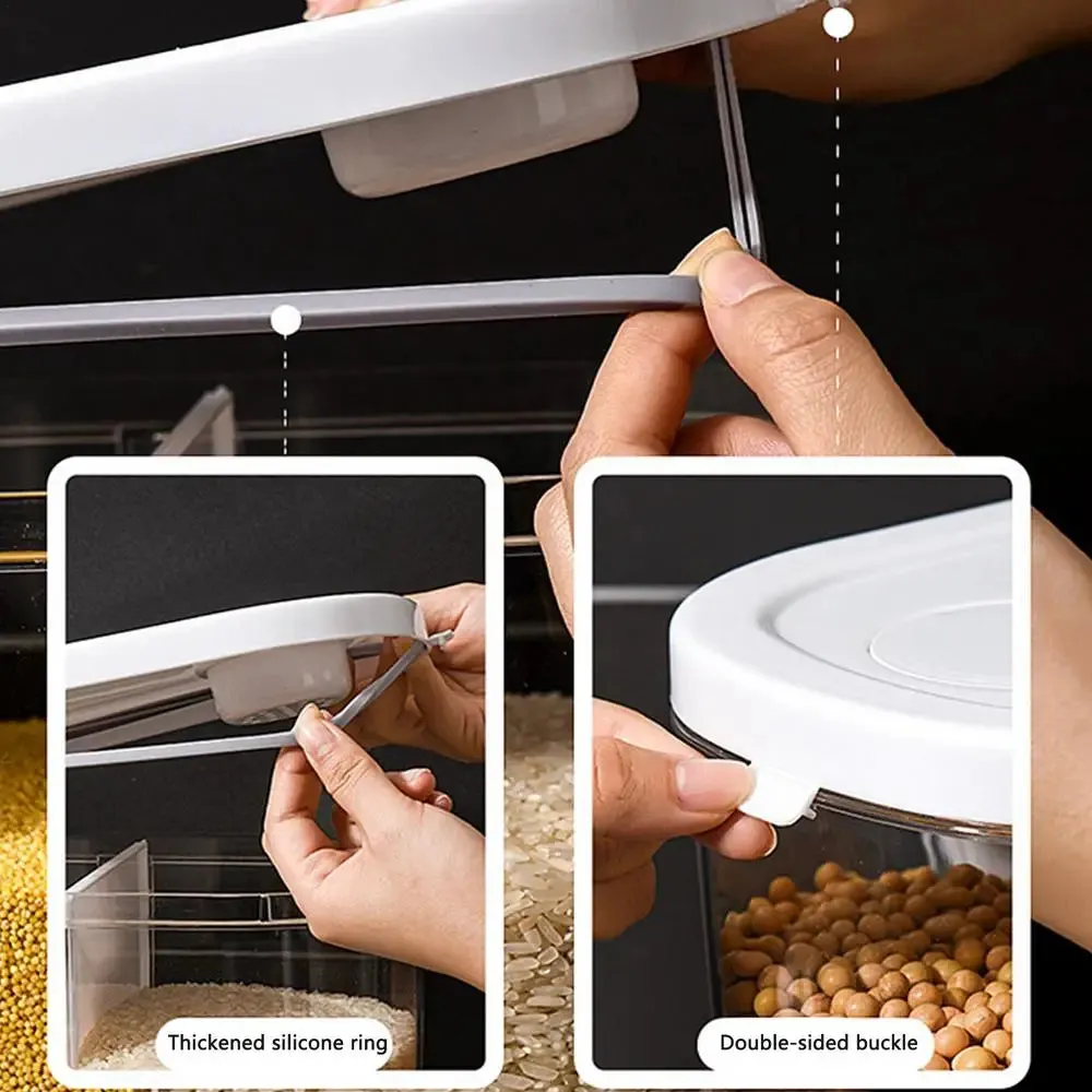 12L 5-Grid Airtight Rice & Cereal Dispenser