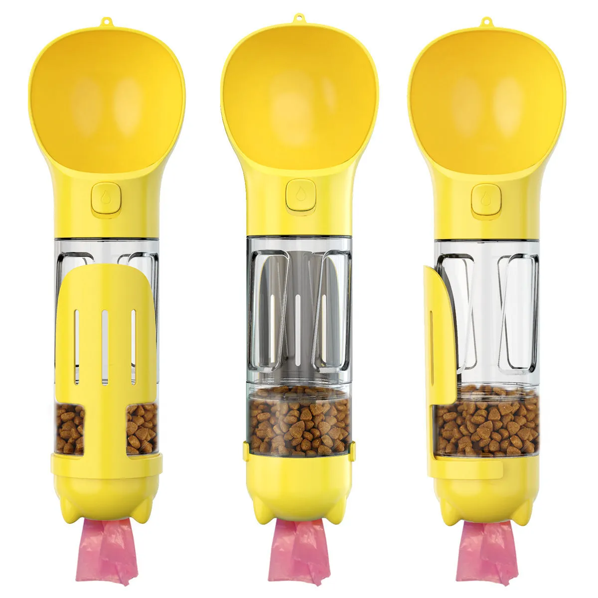 3 in 1 Multifunction Dog Water and Food Dispenser for Travel - 300ml and 500ml