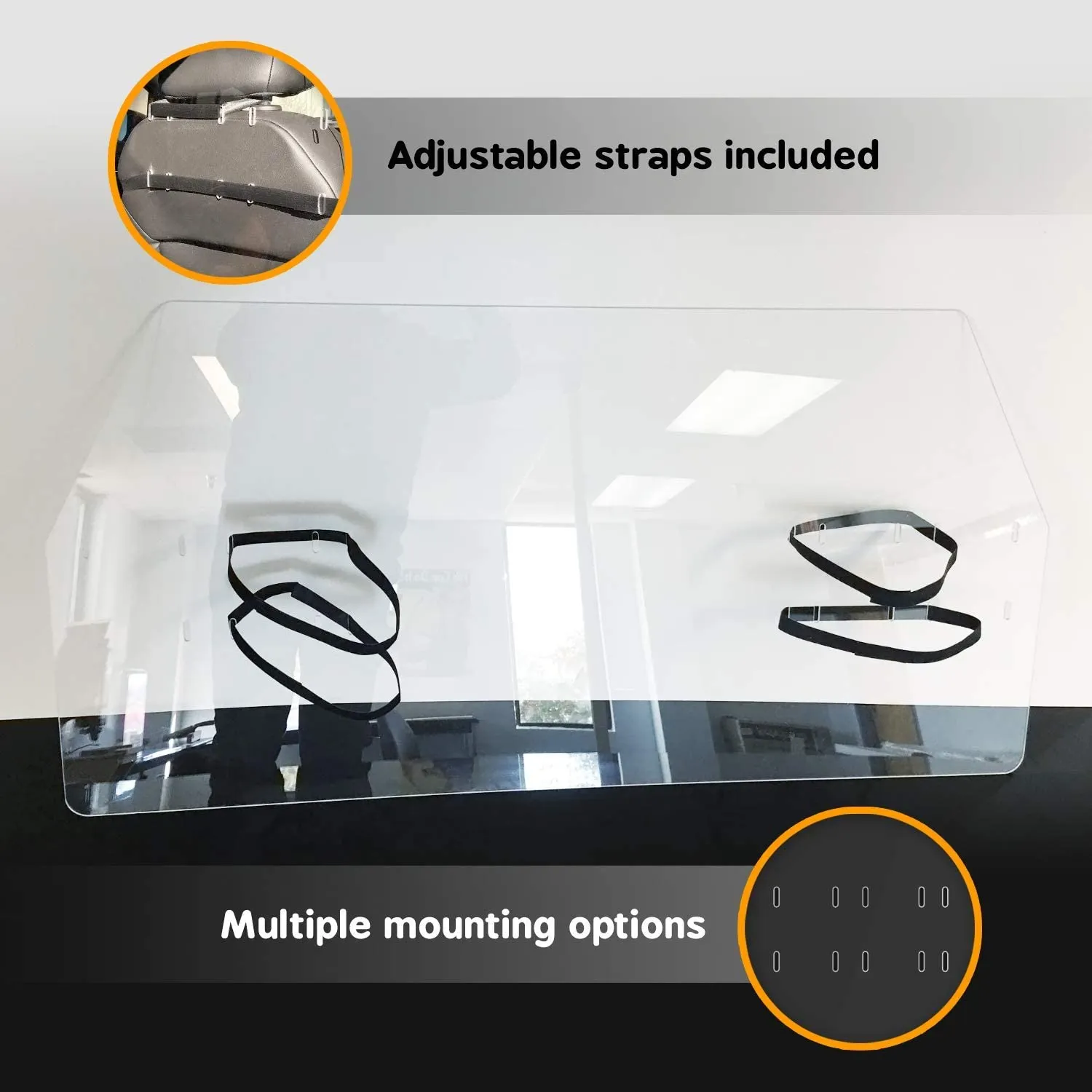 Acrylic Car Partition Sneeze Guard   Pet Divider