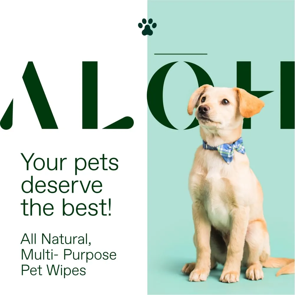 ALH Hypoallergenic | All-Natural | Multi-Purpose Pet Wipes, Unscented 50ct Wipes | 3 Pack of 50ct Wipes (150 Wipes)