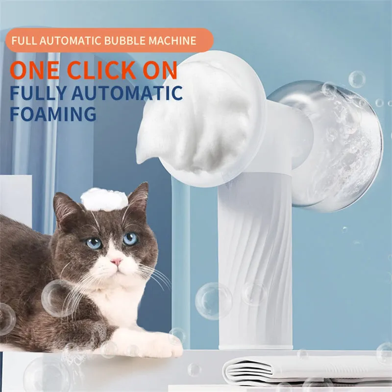 Automatic Foaming Dog Cat Bath Brush Dog Shampoo Brush