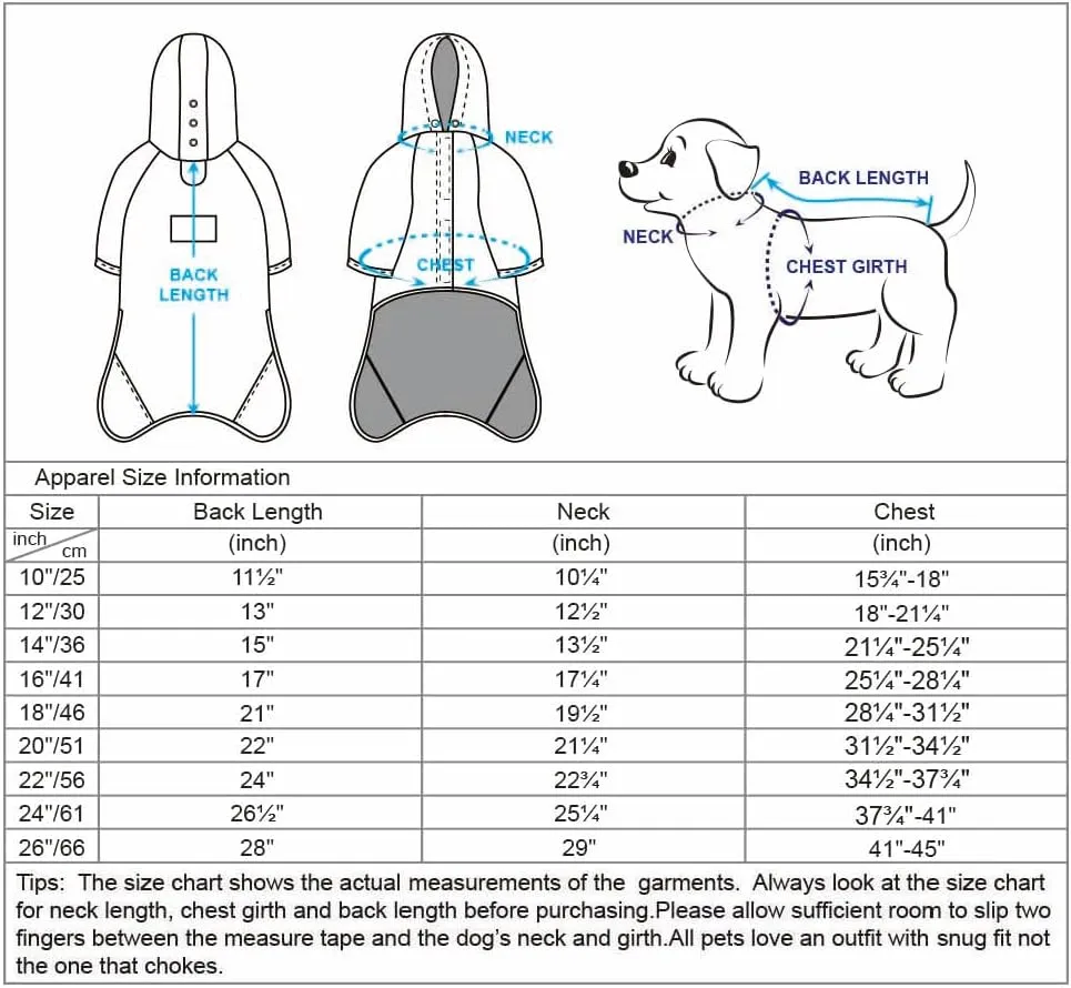 Blueberry Pet 10" Waterproof Dog Softshell Jacket, Hooded Raincoat and Windbreaker with Leash & Harness Hole, Pink, Outdoor Rain Gear for Dogs