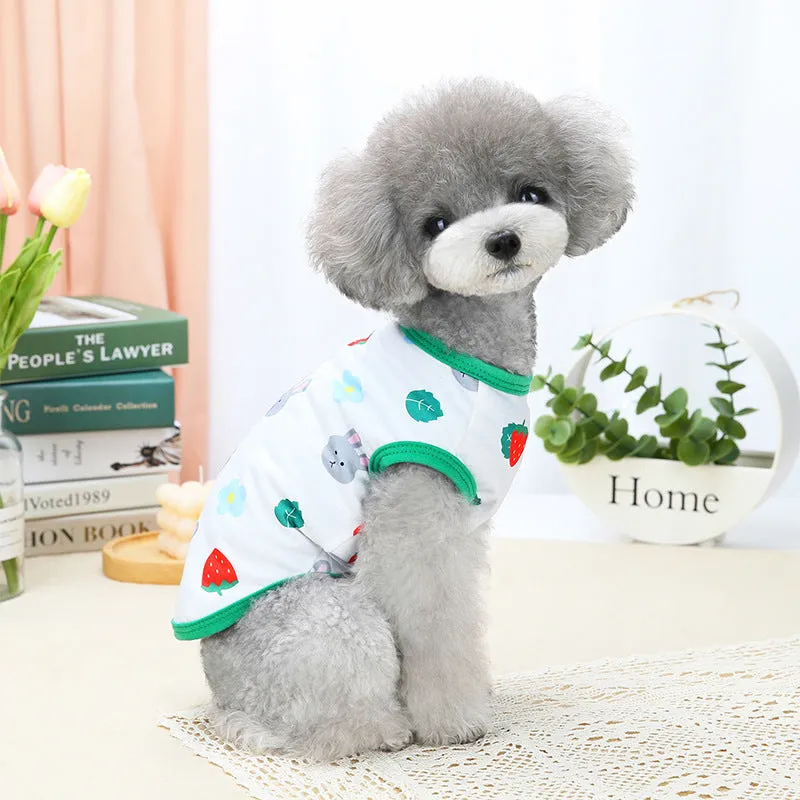 Breathable Dog Clothes with Fashion Printing