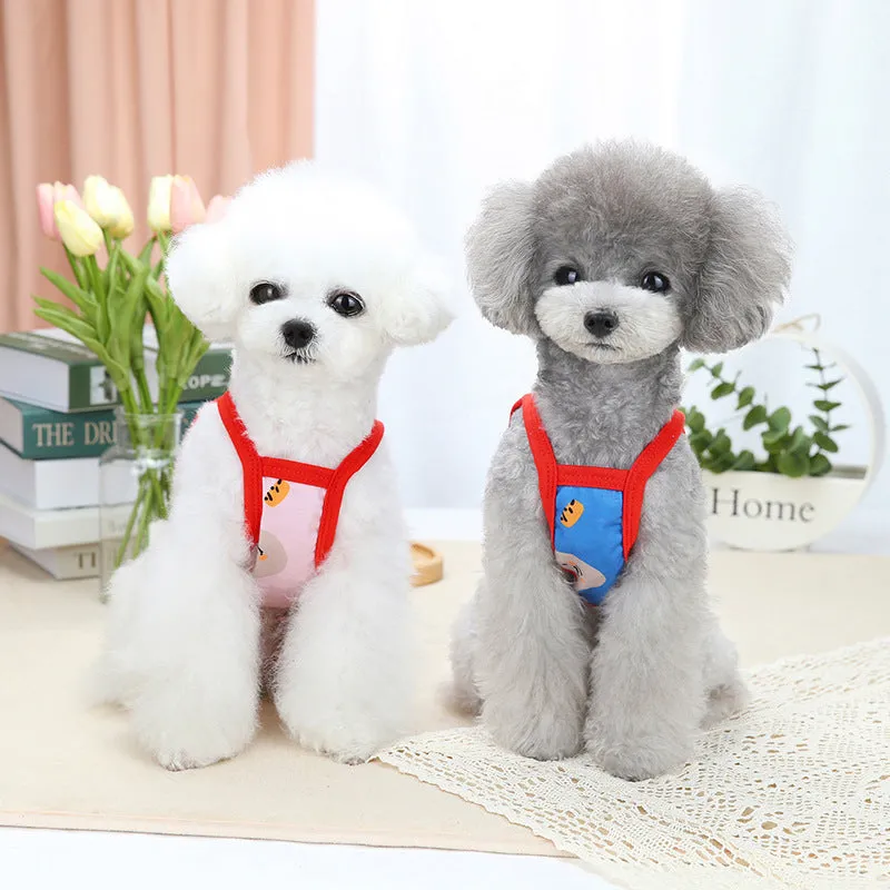 Breathable Red Hat Bear Dog Shirt