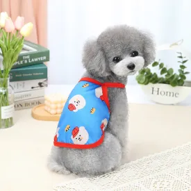 Breathable Red Hat Bear Dog Shirt