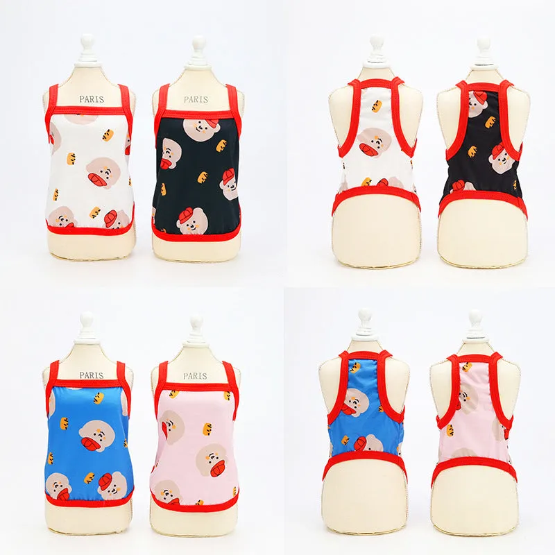 Breathable Red Hat Bear Dog Shirt