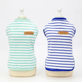 Colorful Dog Vest Dog Striped T-Shirt
