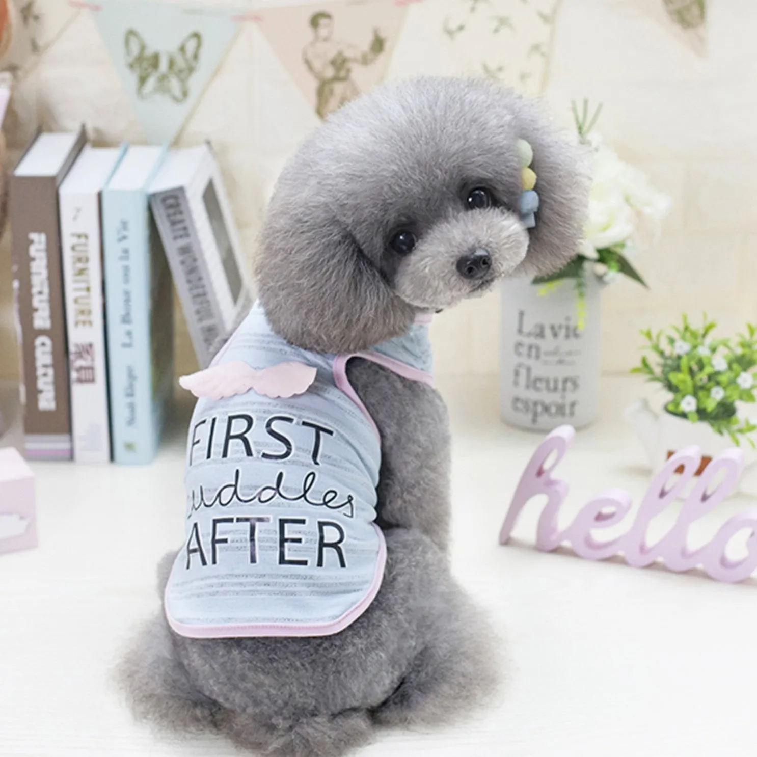Cute Dog Angel Vest Apparel Costume