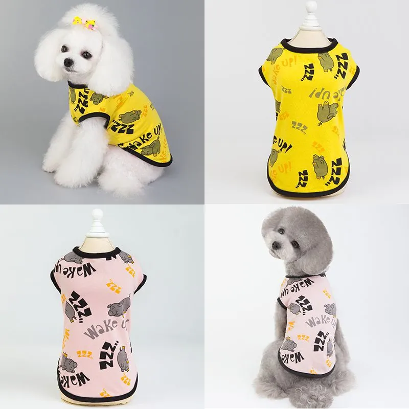 Cute Pig Wake Up Dog Vest