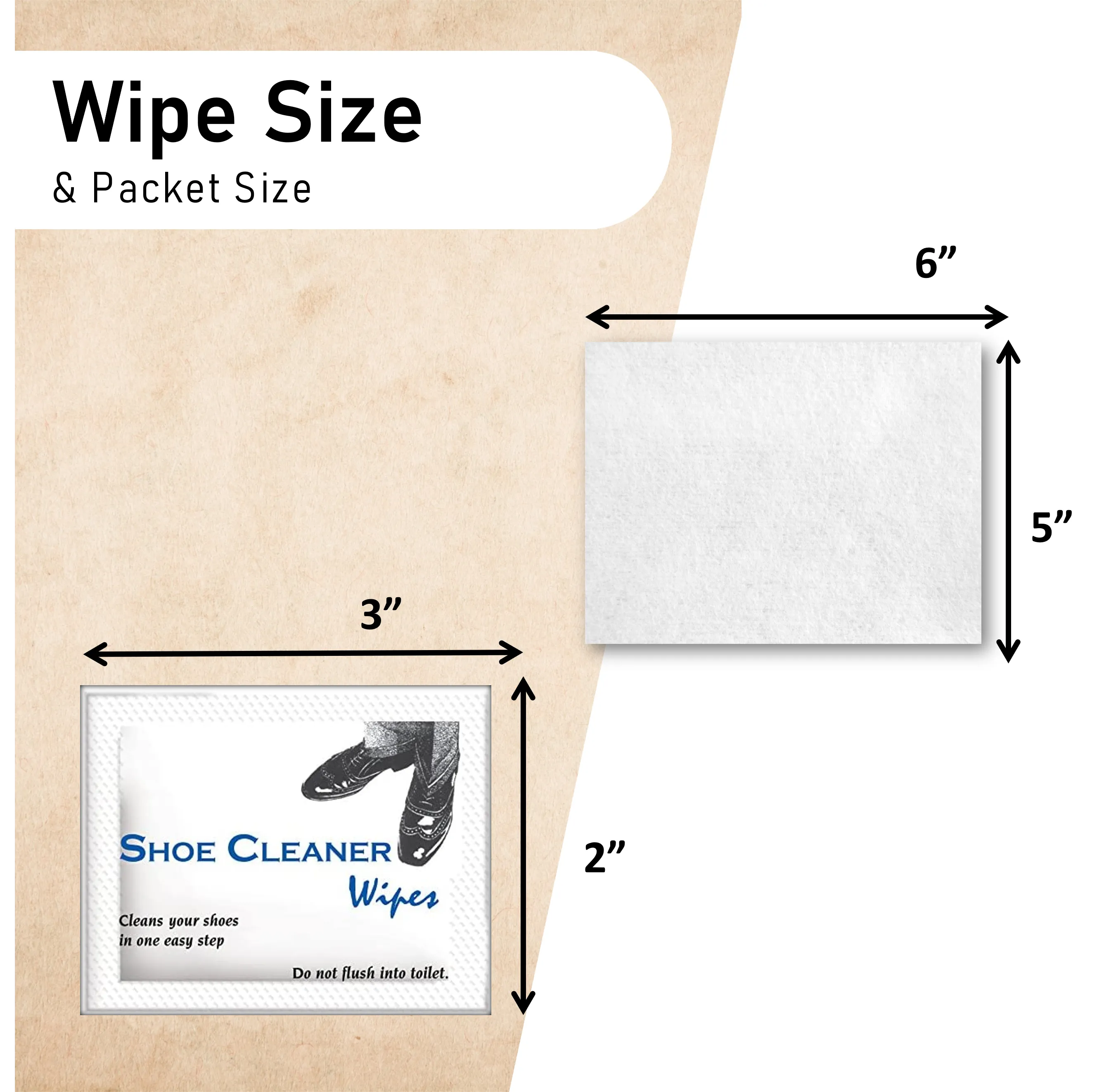 Diamond Wipes Shoe Shine Wipes Individual Wrapped