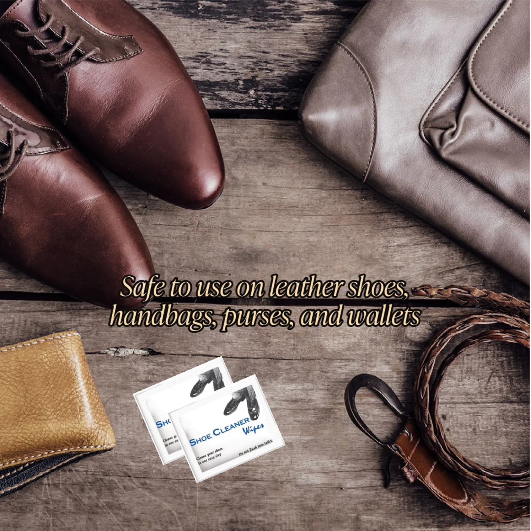 Diamond Wipes Shoe Shine Wipes Individual Wrapped