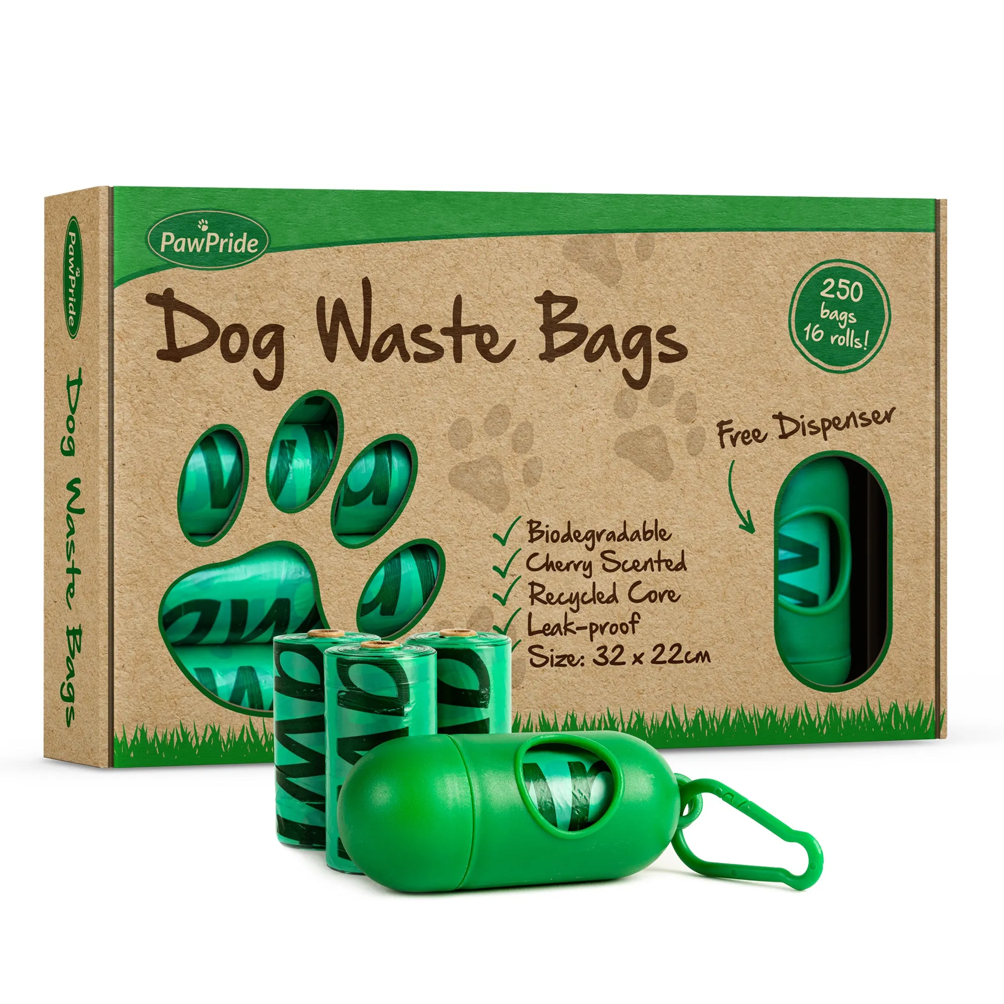 Dog Poo Bags (Cherry) - PawPride