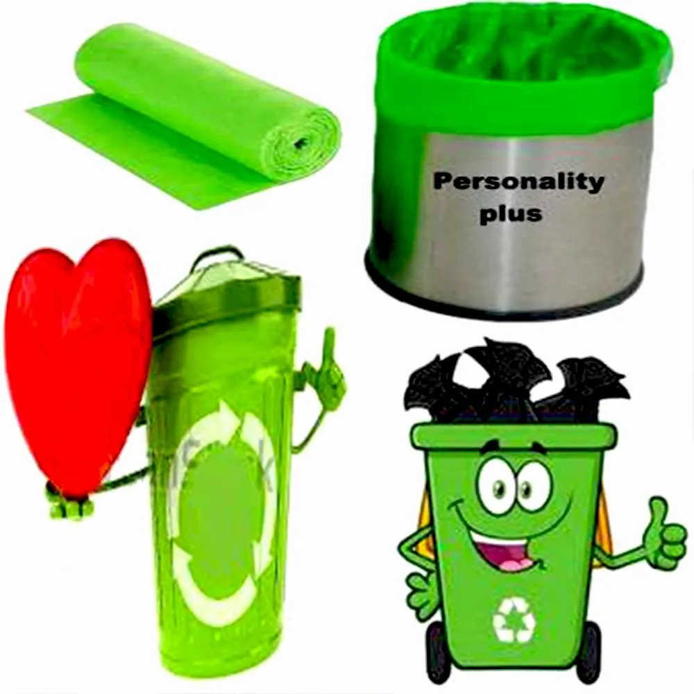 Eco-Friendly Biodegradable Trash Bags (19x21) - Green