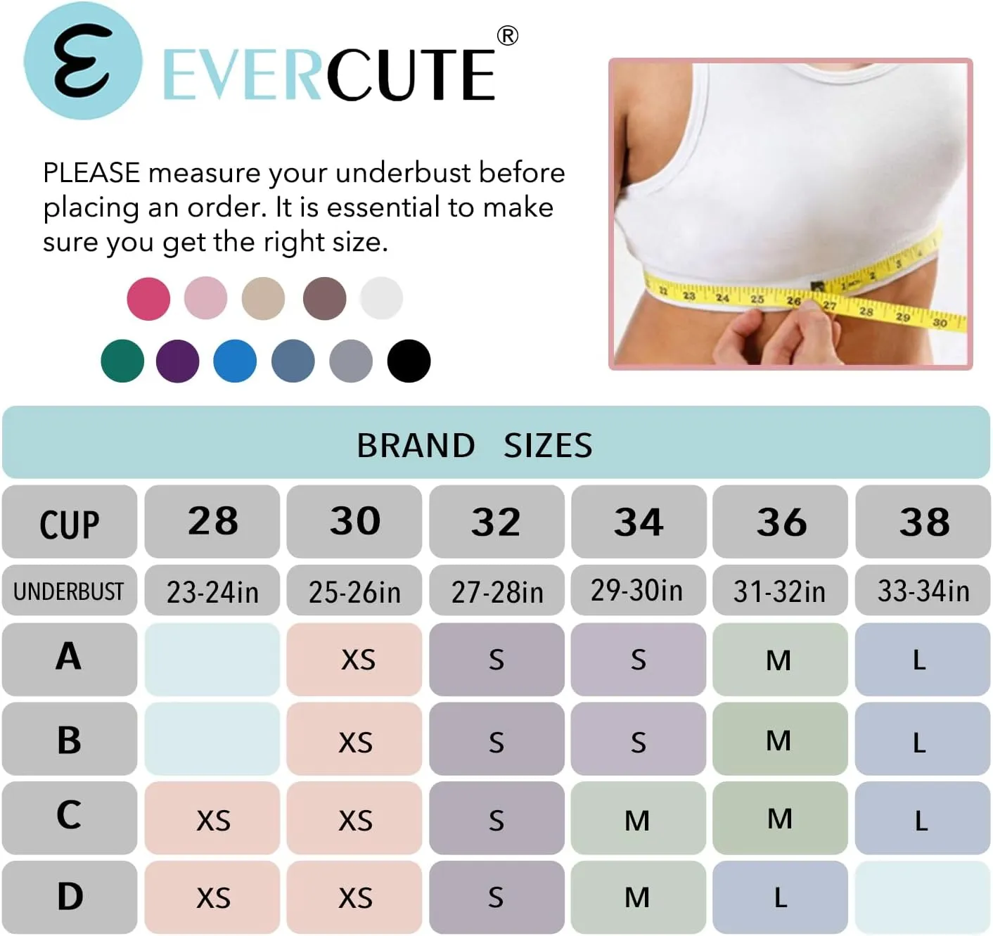 Evercute Women's Sports Bras Adjustable Deep V Neck Bras Wireless Spaghetti Strap Criss Cross Padded Low Support Sexy Bras