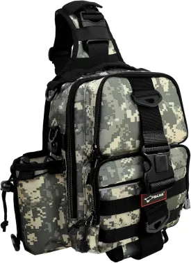 Fiblink Tackle Backpack - Water-Resistant Storage Pack With Rod & Gear Holder, Fishing Shoulder Bag