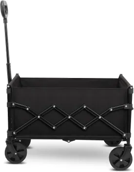 Folding Wagon Cart,Portable Heavy Duty Utility Foldable Garden Wagon Cart for Sports, Shopping, Camping and Outdoor Sport