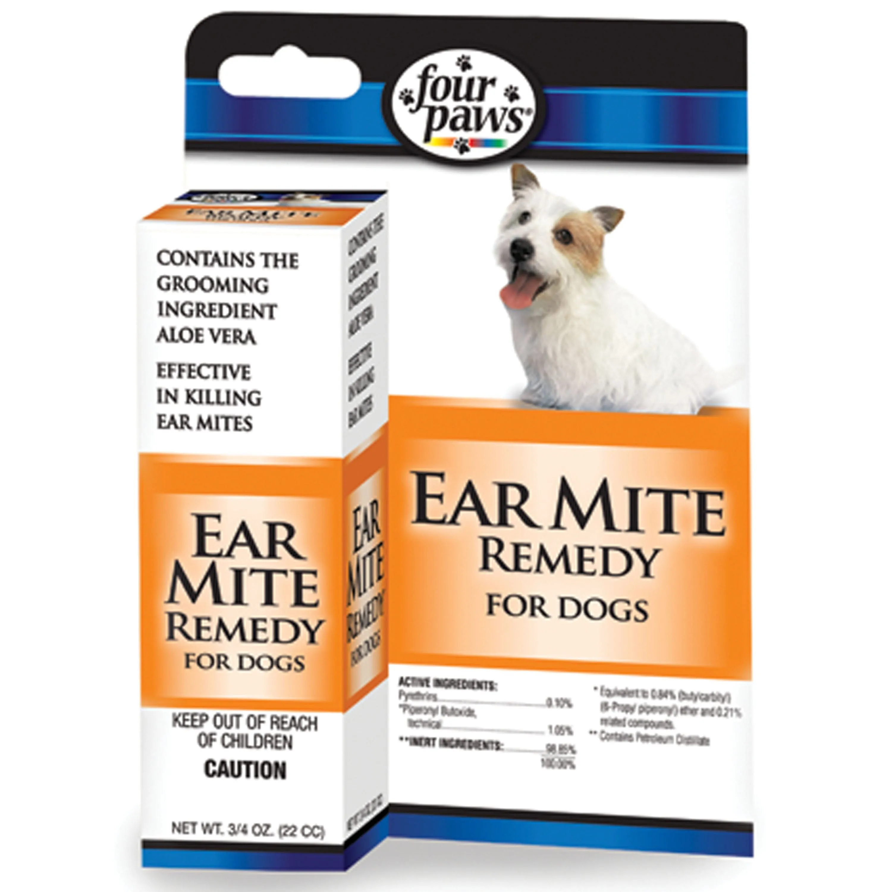 Four Paws Aloe Ear Mite Treatment - 3/4 Oz