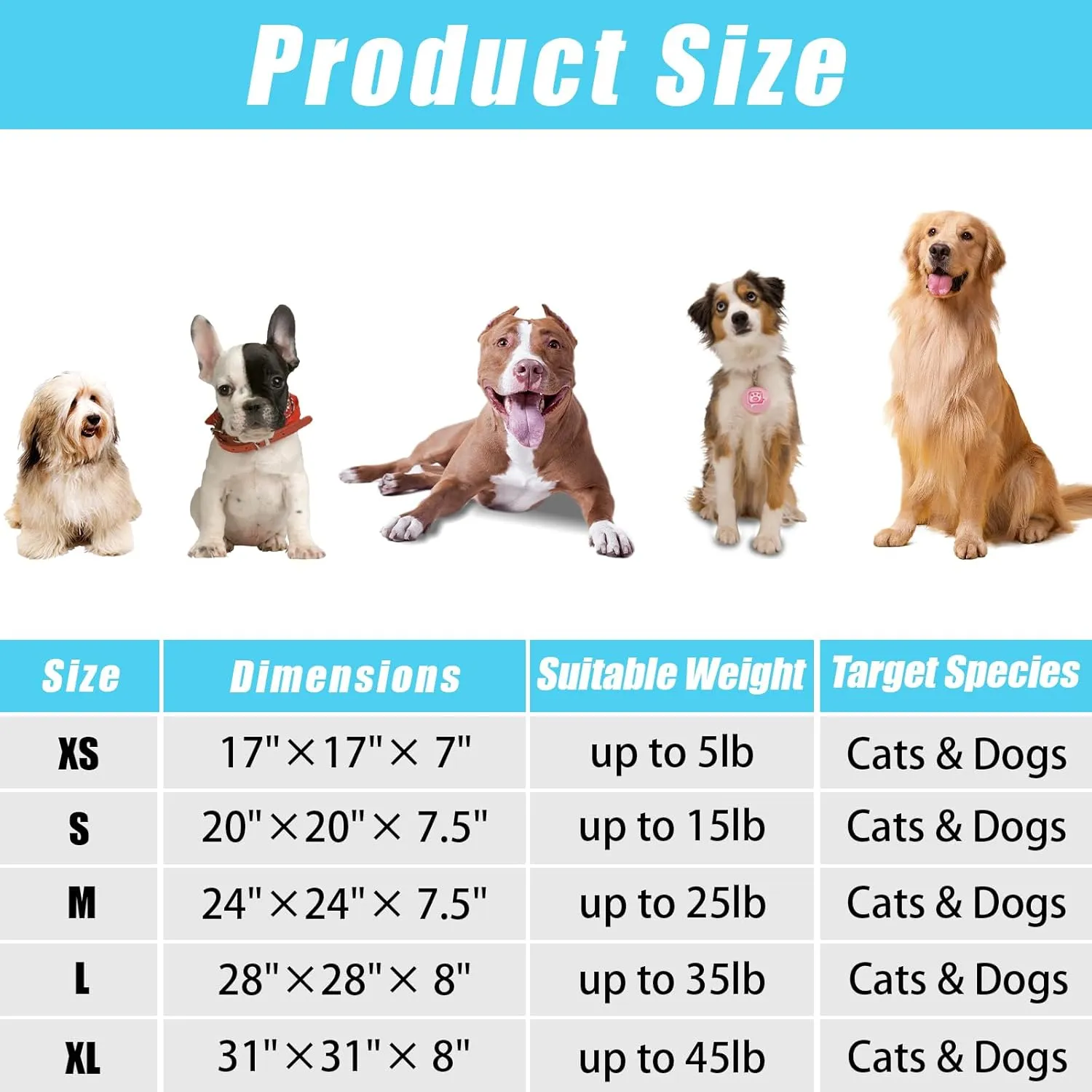 HYQ Small Dog Bed, Cat Beds for Indoor Cats, Pet Beds for Small Dogs, Fluffy Faux Fur Plush Small Dog Bed, Washable Puppy Bed with Anti-Slip Bottom, Dog Bed Small Size Dog (Blue Gray, 17 Inch)