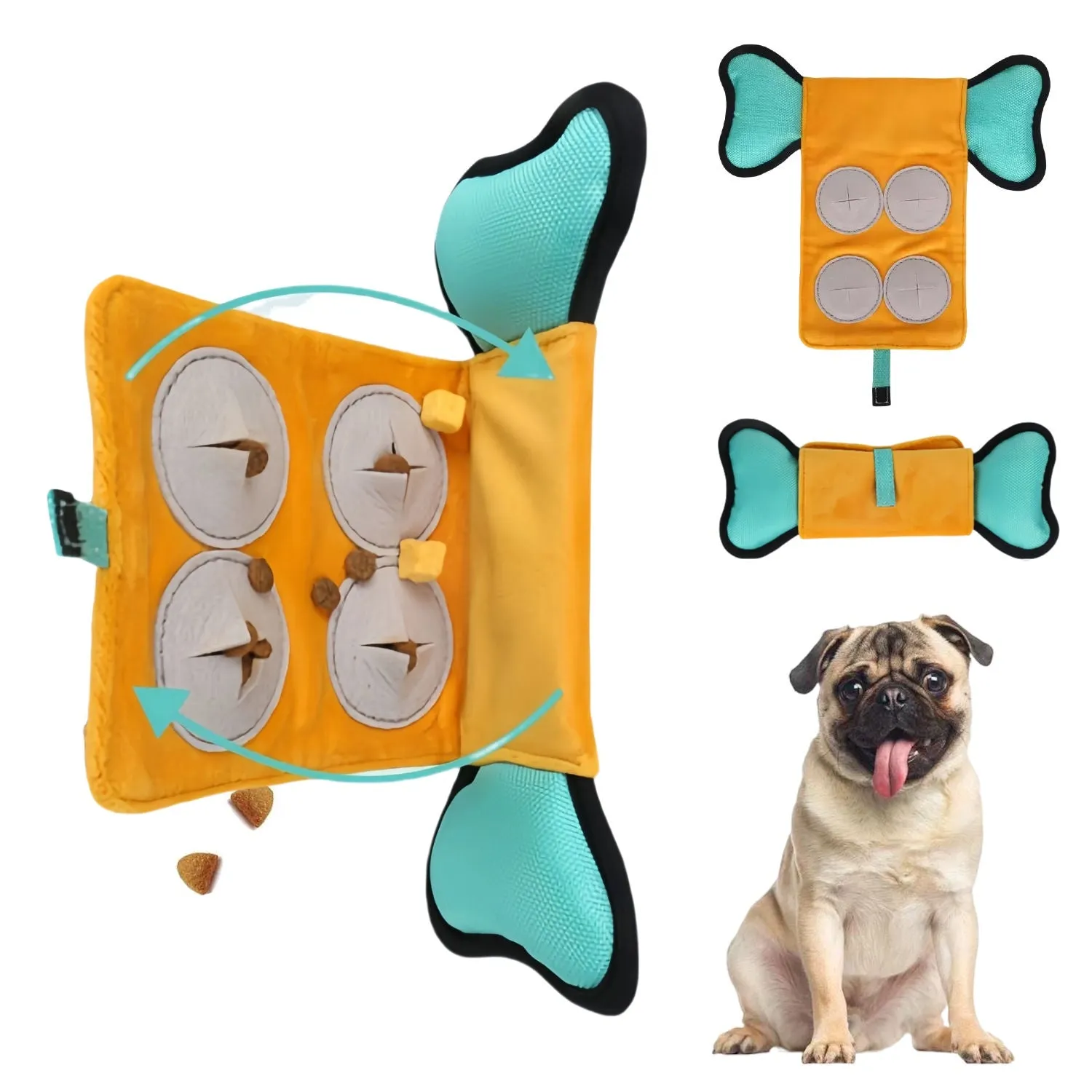 Indestructible Nylon Dog Chew Toy Tough Fetch Bone (10 Pack)