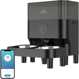 iPettie W5 Automatic WiFi Pet Feeder for 2 Pets, 5L Capacity, 2.4G WiFi App Control for Cats and Small Dogs