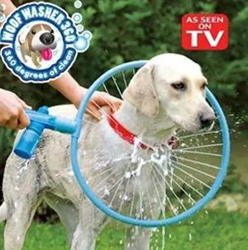 Jacky treats Portable Woof Dog Washer 360 Degree Bath Shower Washer Pet Cleaner
