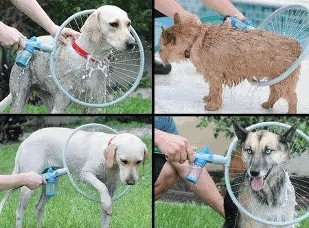 Jacky treats Portable Woof Dog Washer 360 Degree Bath Shower Washer Pet Cleaner