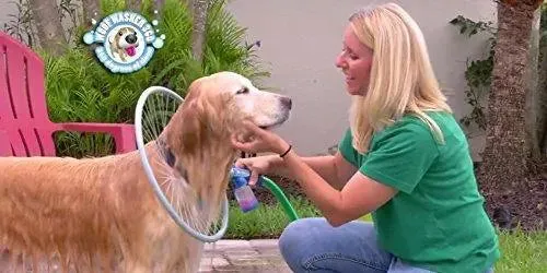 Jacky treats Portable Woof Dog Washer 360 Degree Bath Shower Washer Pet Cleaner