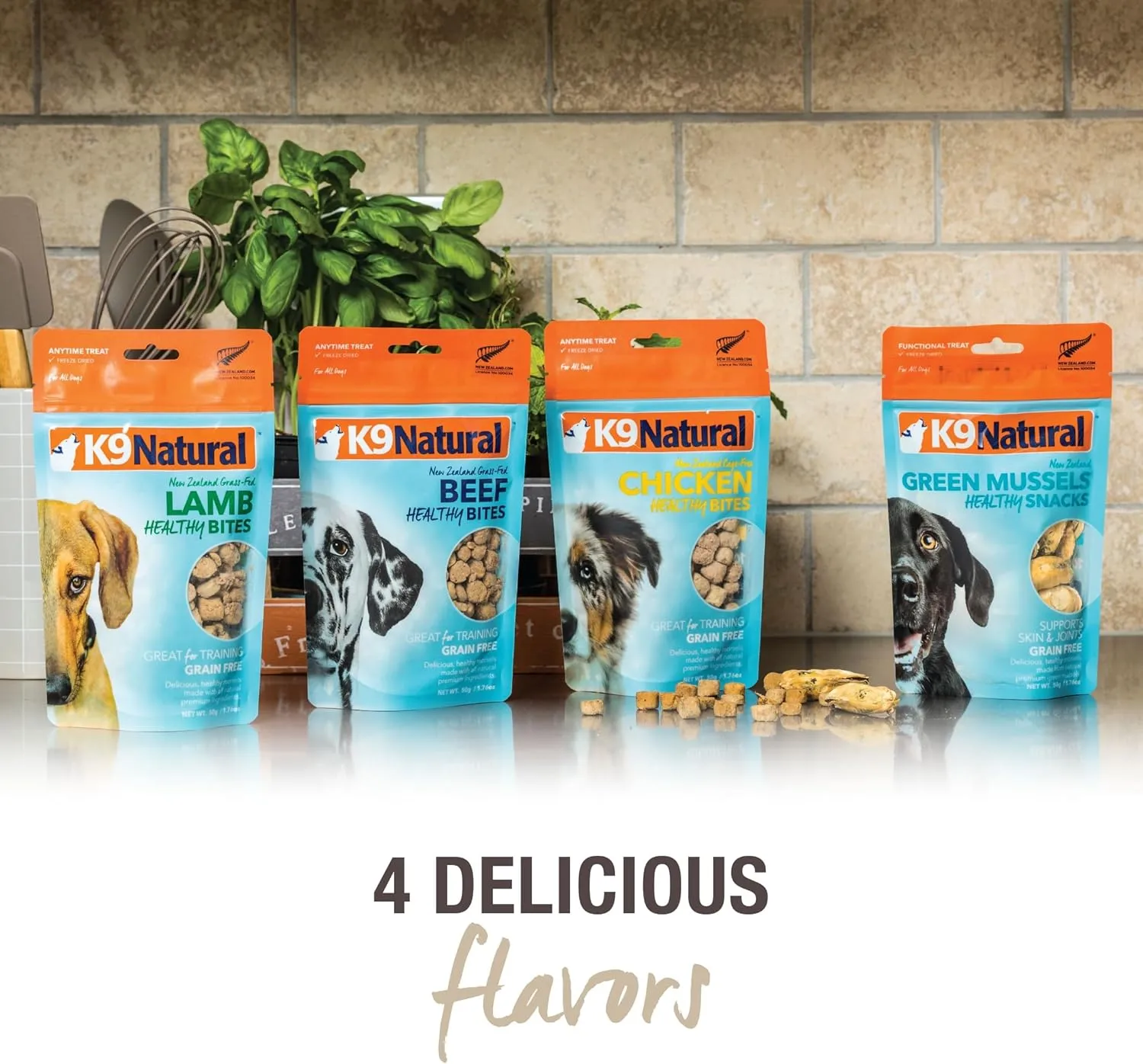 K9 Natural Grain-Free Freeze-Dried Dog Treats, Lamb Bites 1.76oz