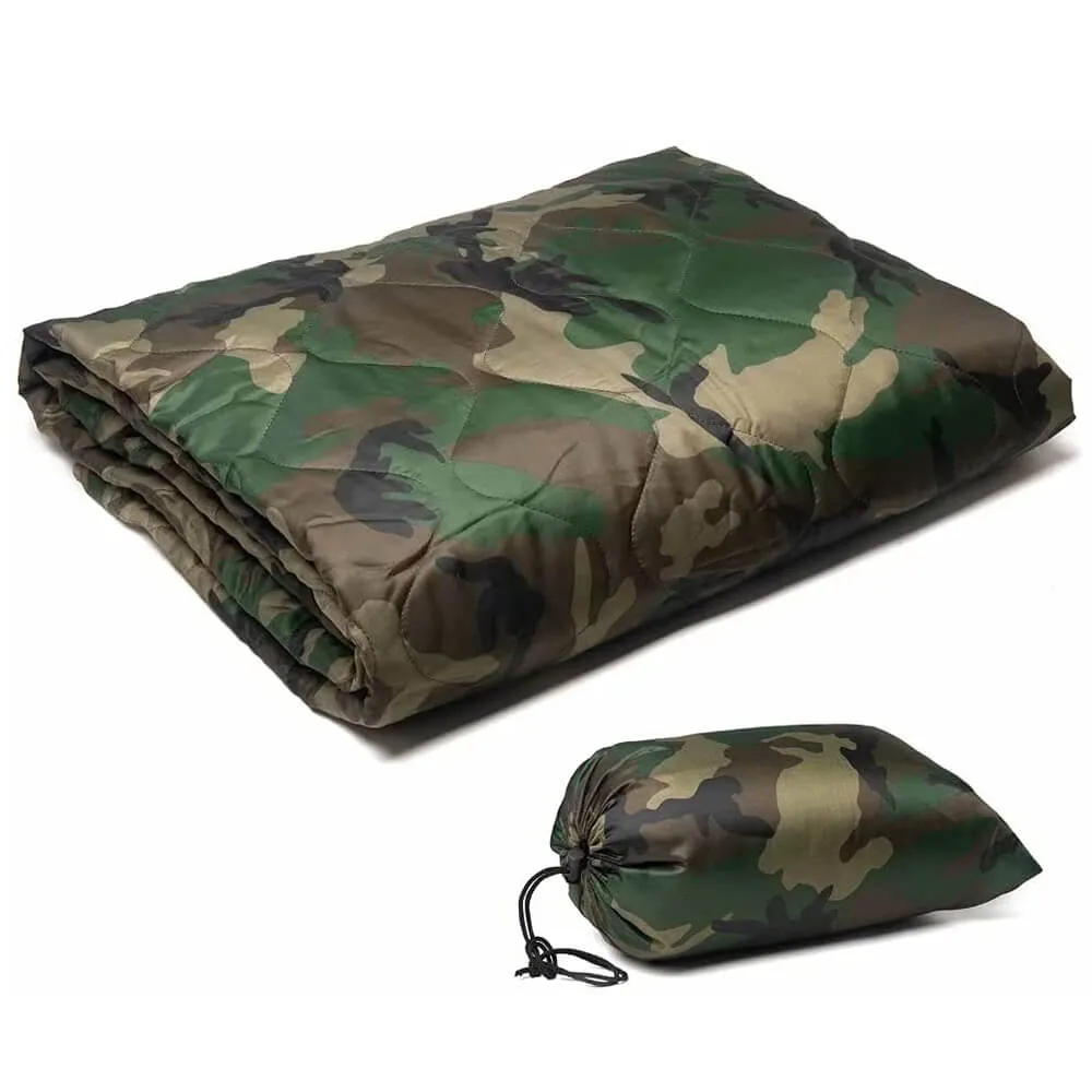 Kylebooker Camouflage Camping Blanket, Picnic Blanket, Outdoor Blanket, Beach Blanket- Puffy, Packable, Lightweight & Warm | Ideal for Outdoors, Travel, Stadium, Festivals, Beach, Hammock