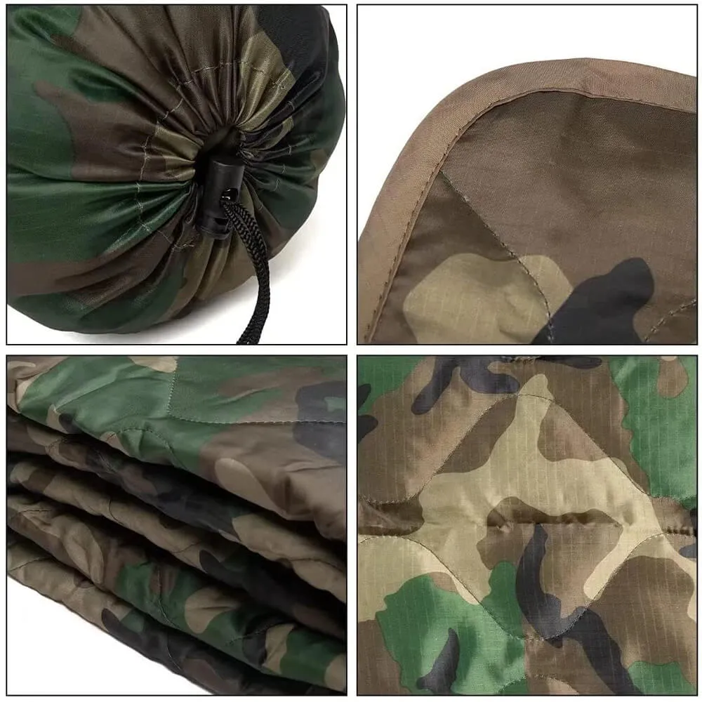 Kylebooker Camouflage Camping Blanket, Picnic Blanket, Outdoor Blanket, Beach Blanket- Puffy, Packable, Lightweight & Warm | Ideal for Outdoors, Travel, Stadium, Festivals, Beach, Hammock