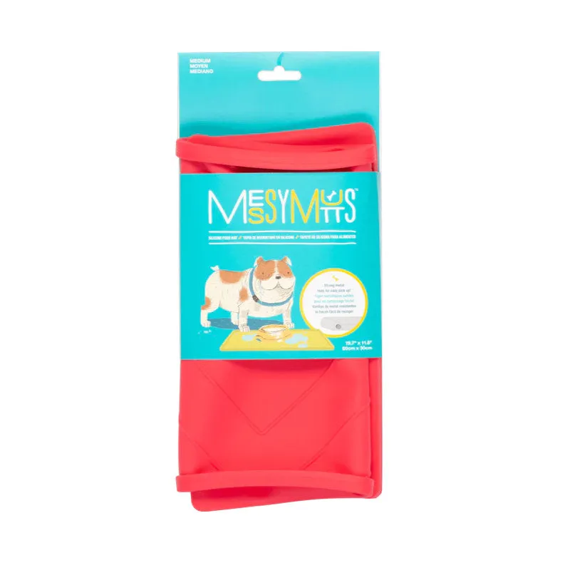 Messy Mutts Silicone Non-Slip Bowl Mat Watermelon Pink