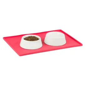 Messy Mutts Silicone Non-Slip Bowl Mat Watermelon Pink