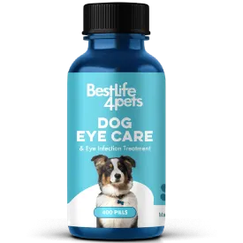 Natural Dog Eye Infection Treatment  - Helps Conjunctivitis, Watery Eyes, Red Eye, and General Eye Care by BestLife4Pets