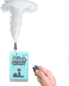 Neon Red Portable Smoke Machine Handheld Fog Machine w Remote Control Fogger Fog Generator for Photography,Outdoor Events,Parties,Stage Effects (GiftBlue)