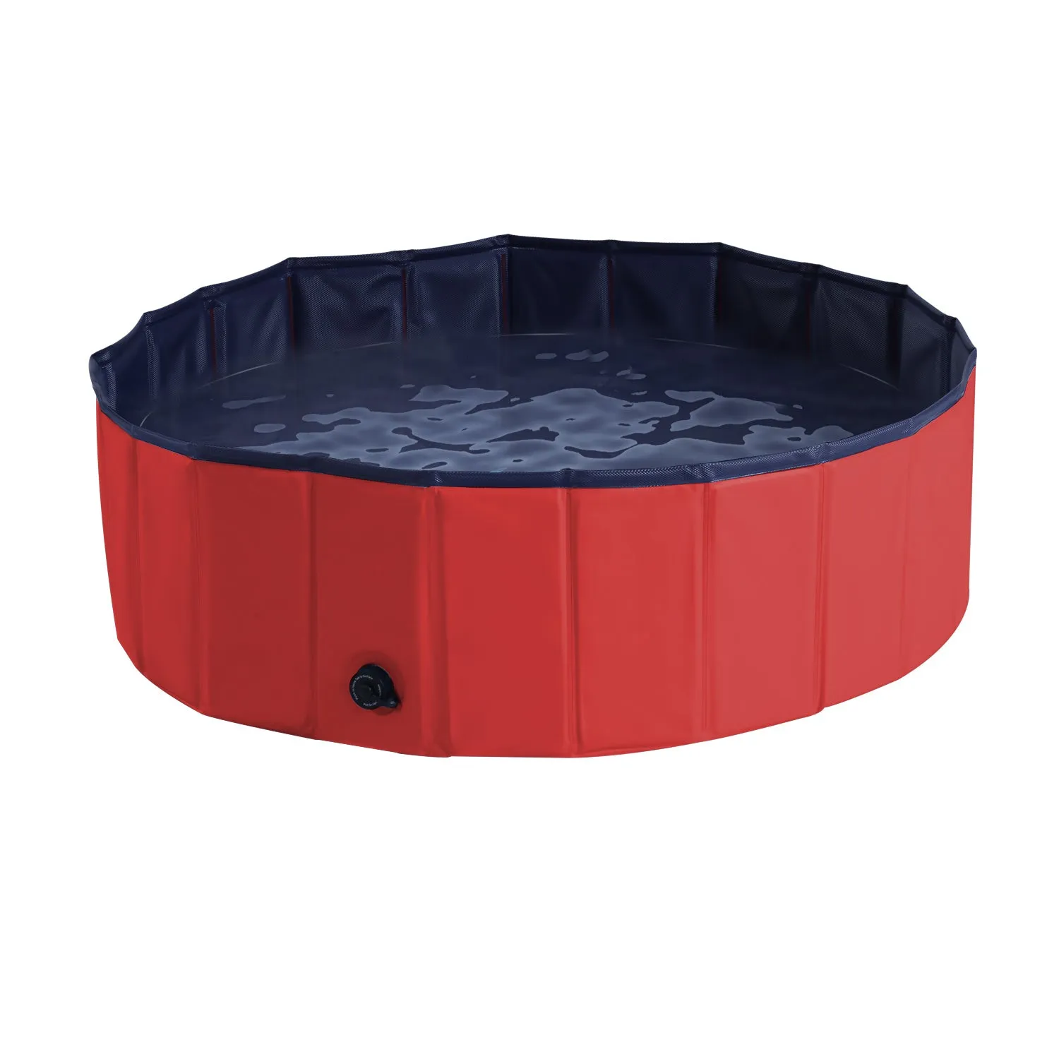 PawHut ?100x30H cm Pet Swimming Pool-Red