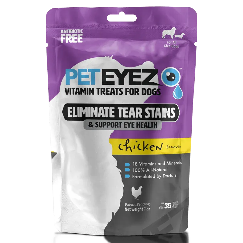PETEYEZ - Eliminate Tear Stain Treats - Chicken (For Dogs)