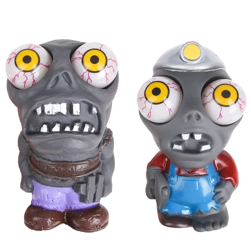 PROLOSO Eye Popping Zombies Poppin Peepers Fidget Squishy Toys for Anxiety Reduction Stress Relief 2 Pcs