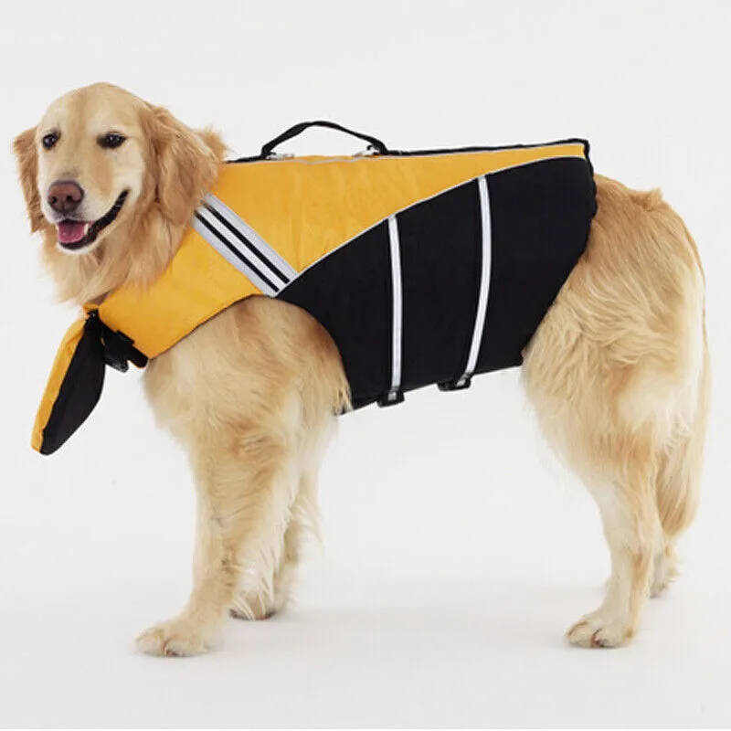 Reflective Pet Dog Life Jacket Adjustable Pet Dog Swimwear
