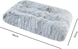 Soft Plush Dog Bed Crate Mat for Small Dogs, Faux Fur Fluffy Dog Pet Cat Kennel Pad with Anti-Slip Bottom, Machine Washable