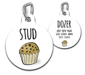 Stud Muffin Pet ID Tag for Cats and Dogs