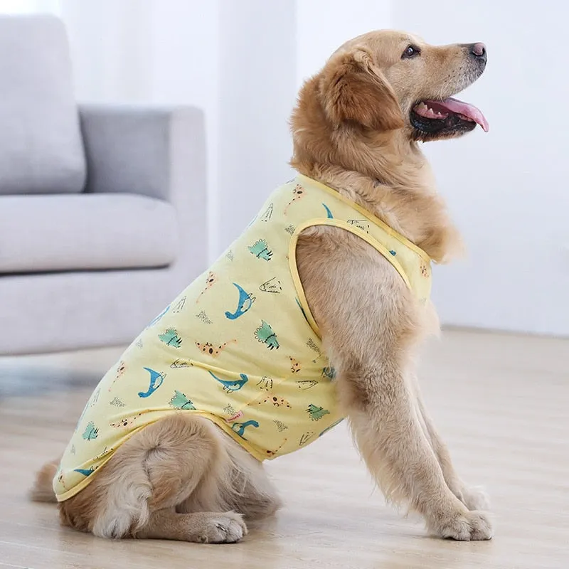Summer Dog Clothes Anti-hair Loss Sunscreen  Vest Clothing