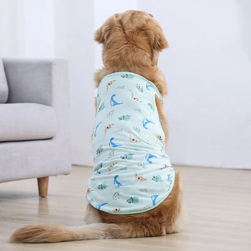 Summer Dog Clothes Anti-hair Loss Sunscreen  Vest Clothing