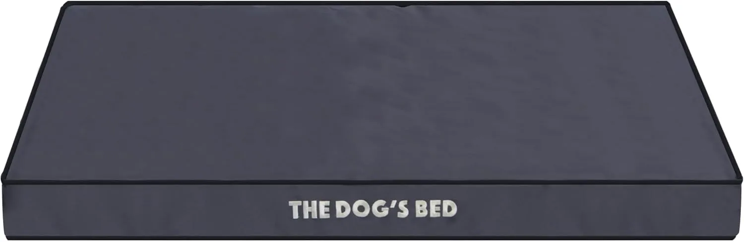 The Dogs Bed Orthopedic Standard Foam Dog Bed with Standard Support, XL Grey with Black Trim, Waterproof, Supportive Dog Bed with Replaceable Covers, Veterinary Approved