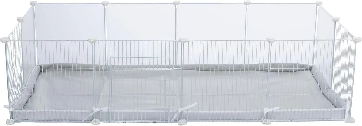 TRIXIE Indoor Enclosure for Small Pets, Indoor Pen with Water-Resistent Base, Small Animal Playpen, Guinea Pig, Hedgehog